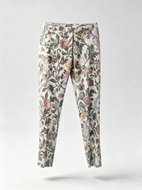 Dries Van Noten Floral-Print Chinos
